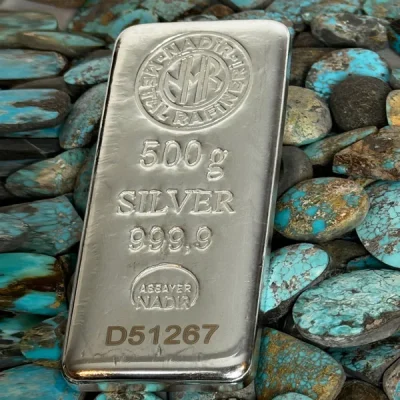 شمش نقره 500 گرمی