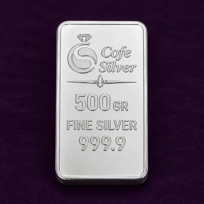 شمش نقره 500 گرمی کافه سیلور
